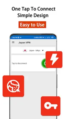 Japan VPN android App screenshot 1