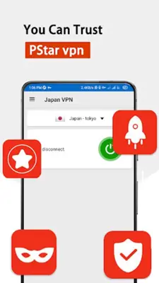 Japan VPN android App screenshot 3